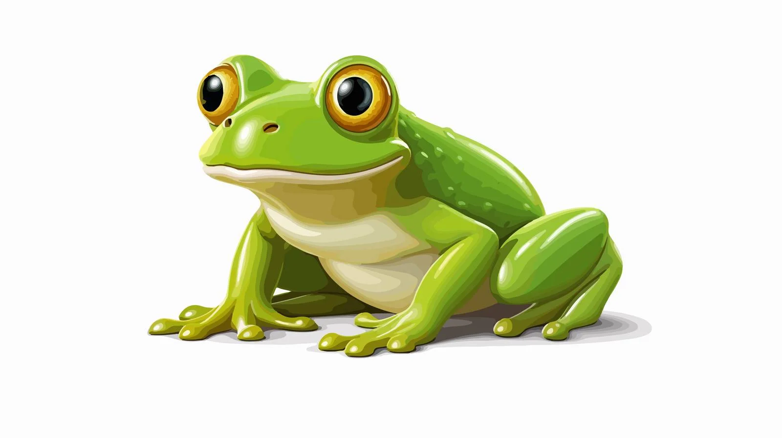 Cartoon Frog Vector Illustration — free download from Dotvec