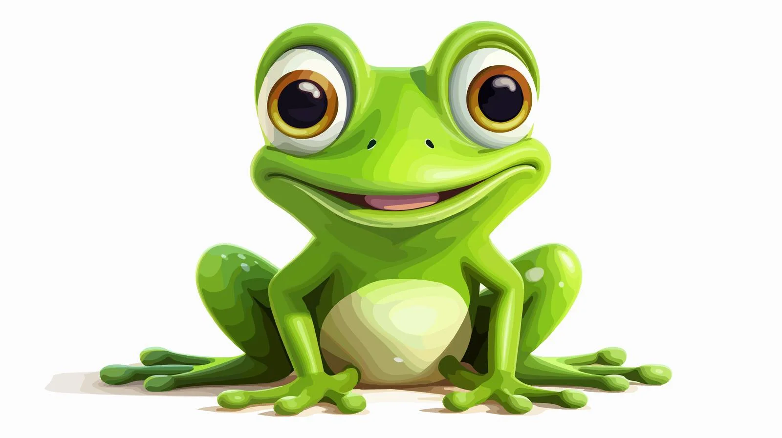 Cartoon Frog Vector Illustration — free download from Dotvec
