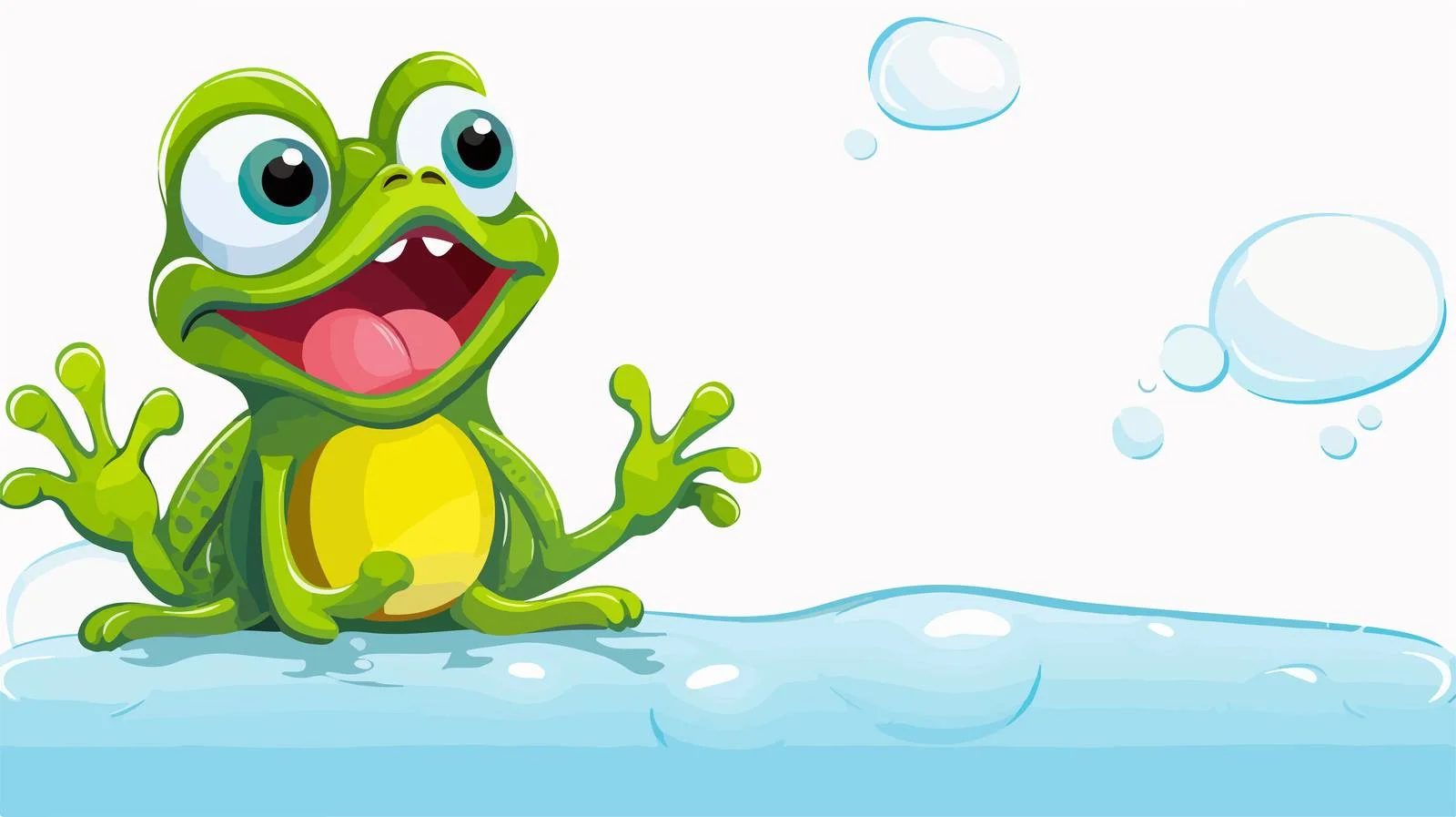 Playful Frog Catching Fly — free download from Dotvec