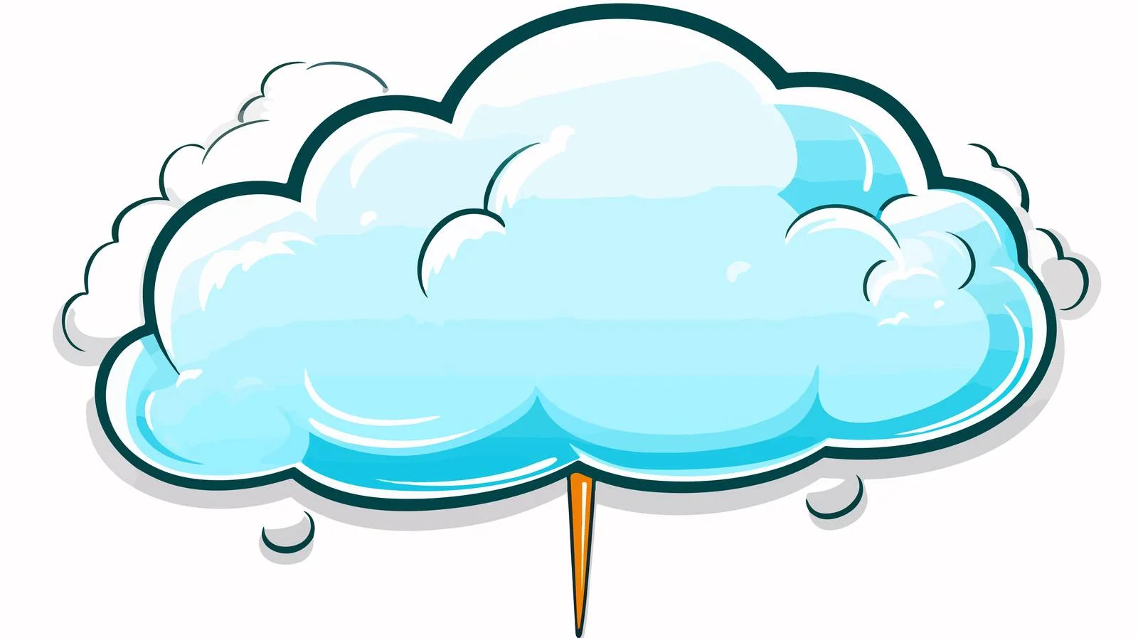 Cartoon Frog Printed Sticker with Thought Bubble — free download from Dotvec