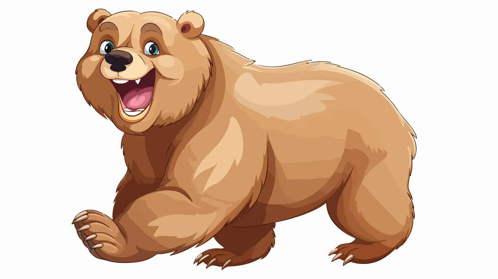 Funny Cartoon Bear Illustration — free download from Dotvec
