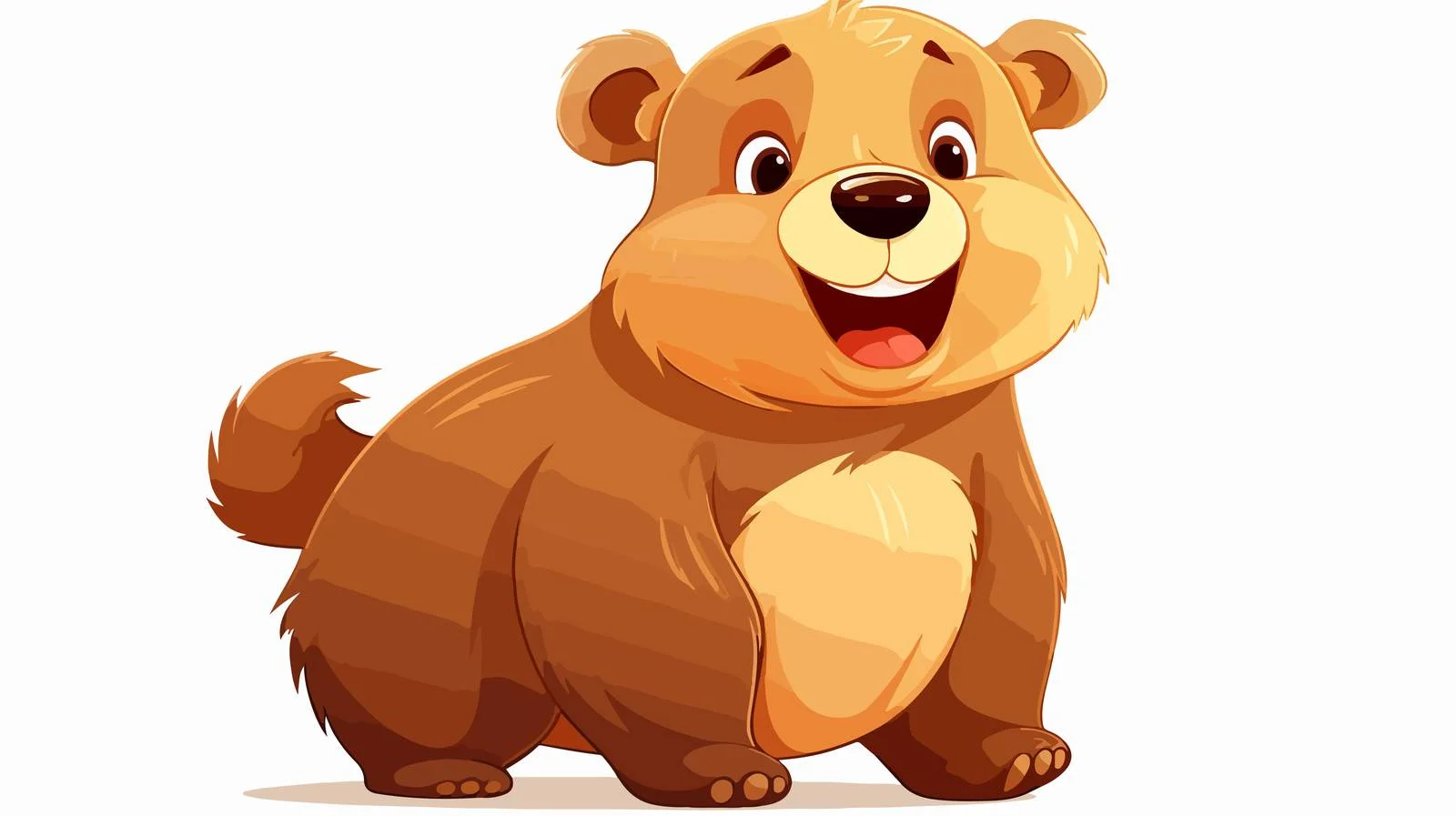 Funny Cartoon Bear Vector Illustration — free download from Dotvec