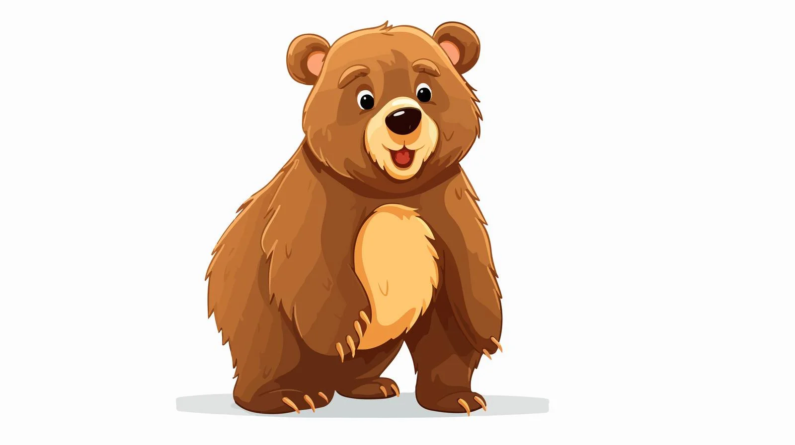 Funny Bear Cartoon Vector Illustration — free download from Dotvec