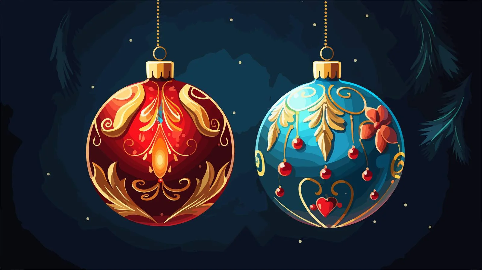 Funny Cartoon Christmas Bauble Vector Illustration — free download from Dotvec