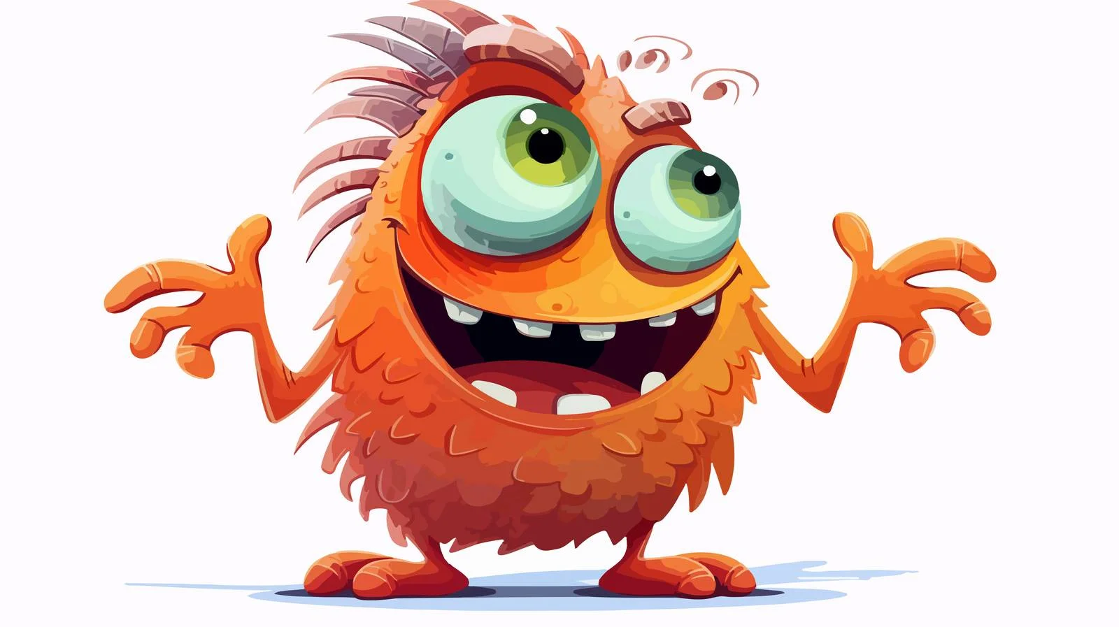 Funny Christmas Creature Cartoon Vector Illustration — free download from Dotvec