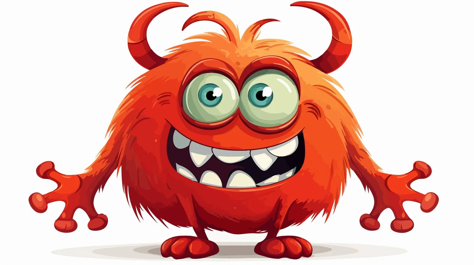 Funny Christmas Creature Illustration — free download from Dotvec