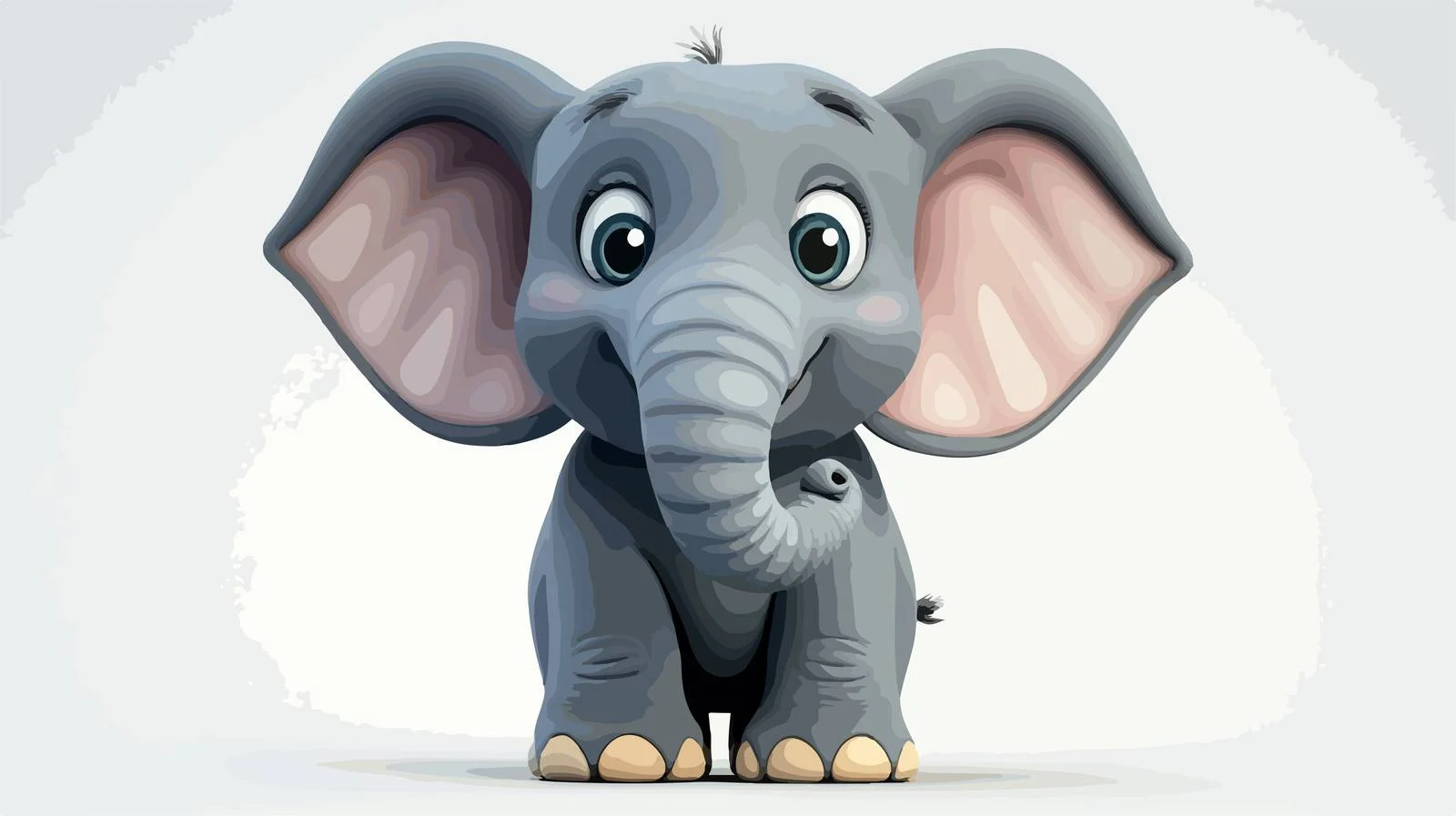 Funny Elephant Cartoon Illustration — free download from Dotvec
