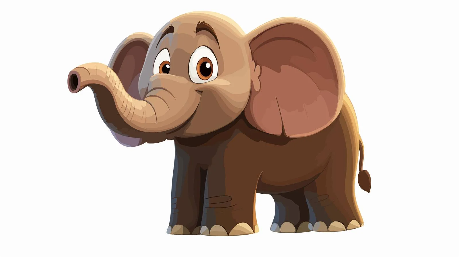 Playful Cartoon Elephant Illustration — free download from Dotvec