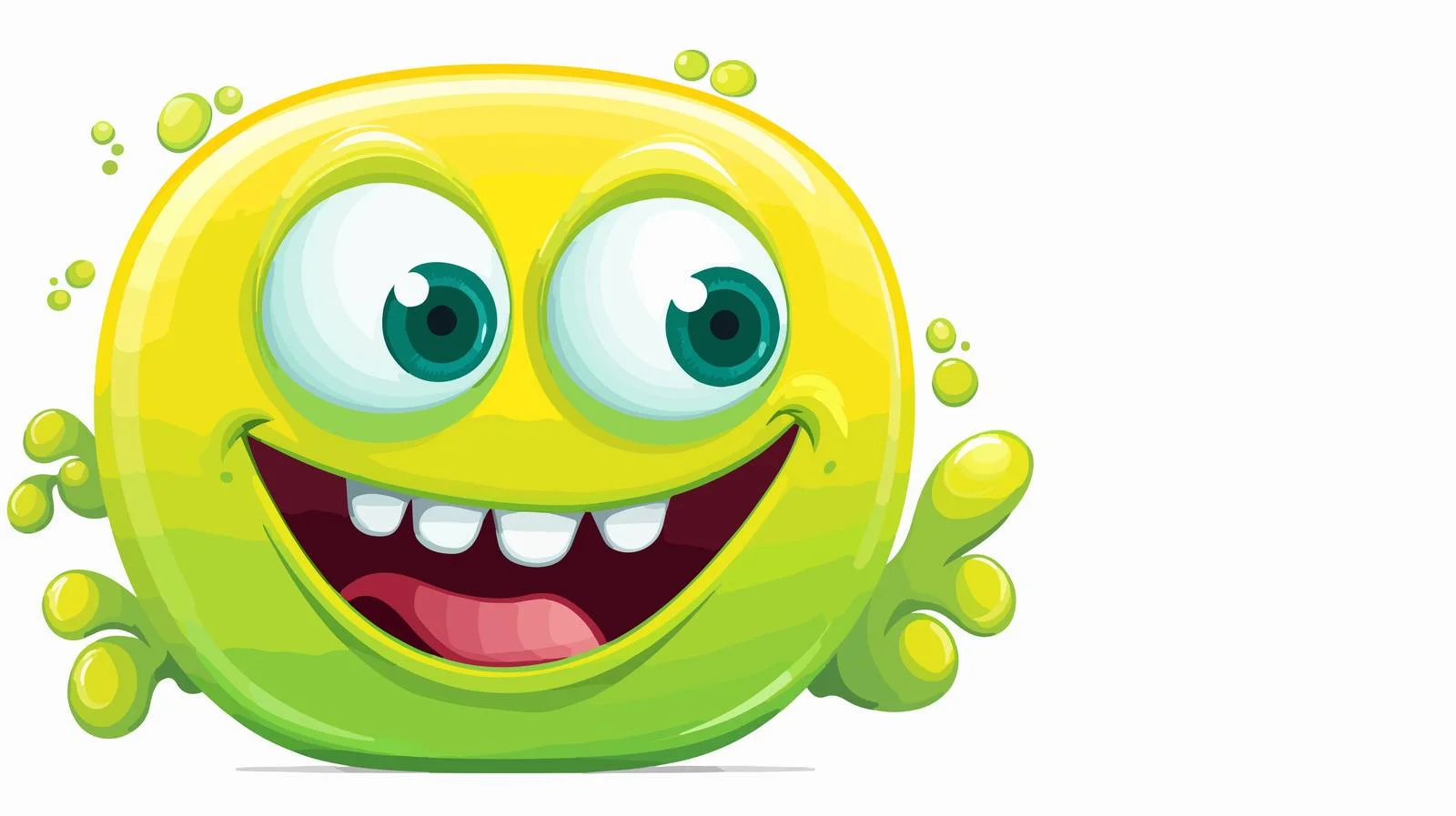 Funny Slime Monster Speech Bubble Cartoon — free download from Dotvec