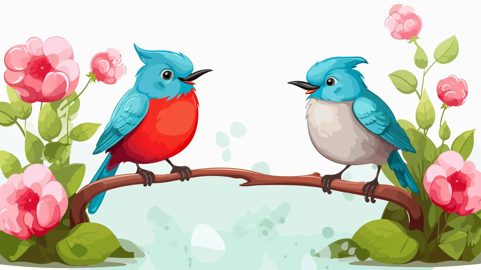 Garden Bird Speech Bubble Illustration — free download from Dotvec