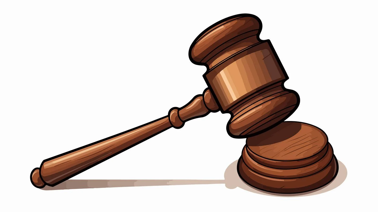 Legal Cartoon Gavel Illustration — free download from Dotvec