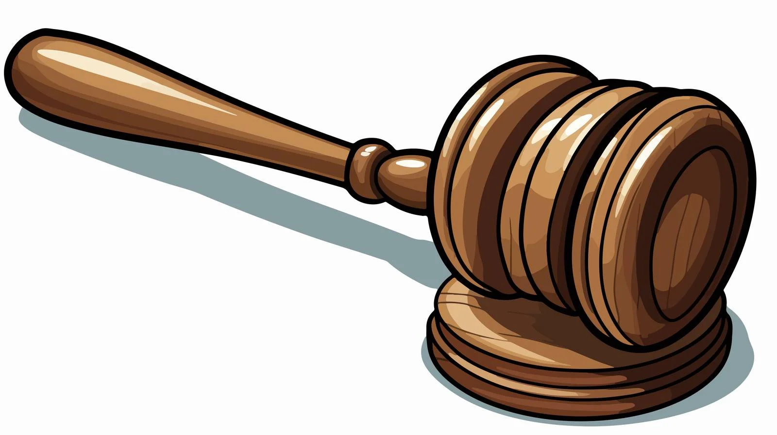 Legal Cartoon Gavel Illustration — free download from Dotvec
