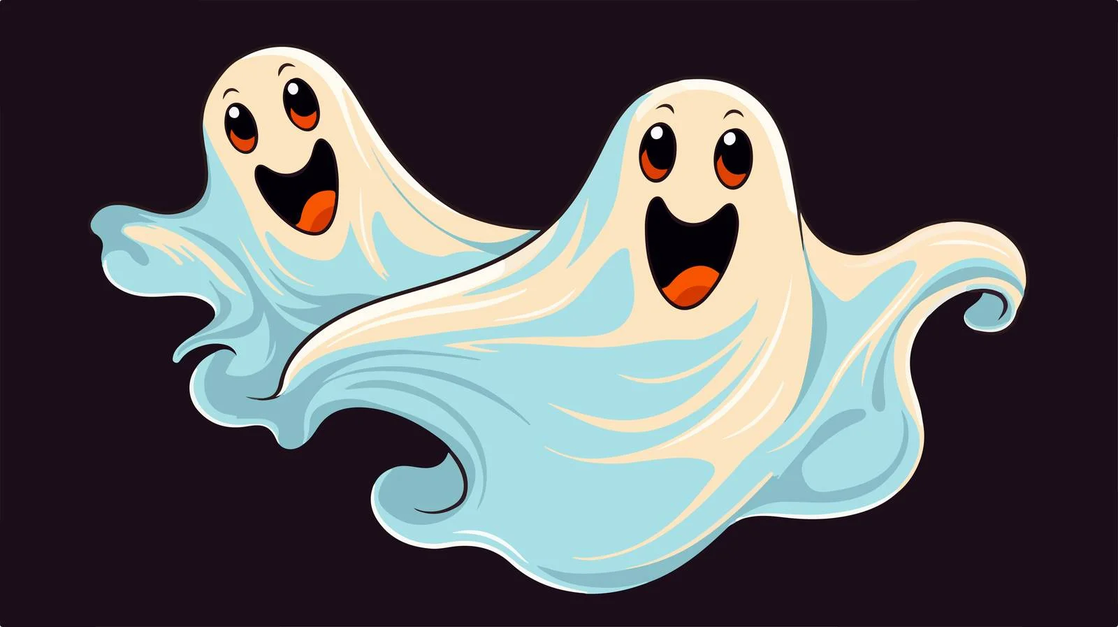 Whimsical Ghost Vector Illustration — free download from Dotvec