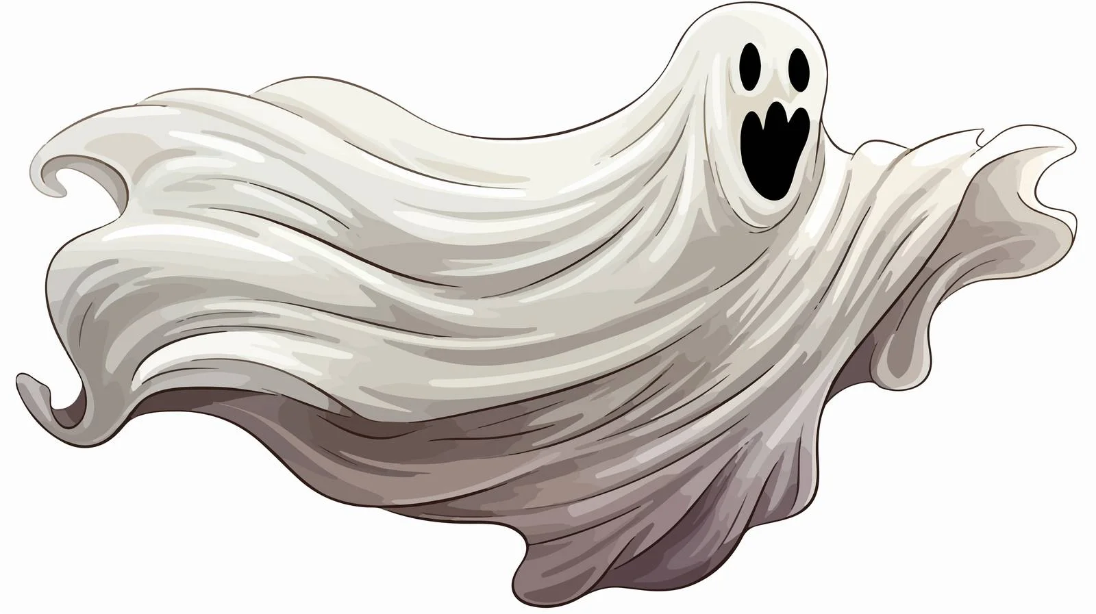 Friendly Ghost Illustration — free download from Dotvec
