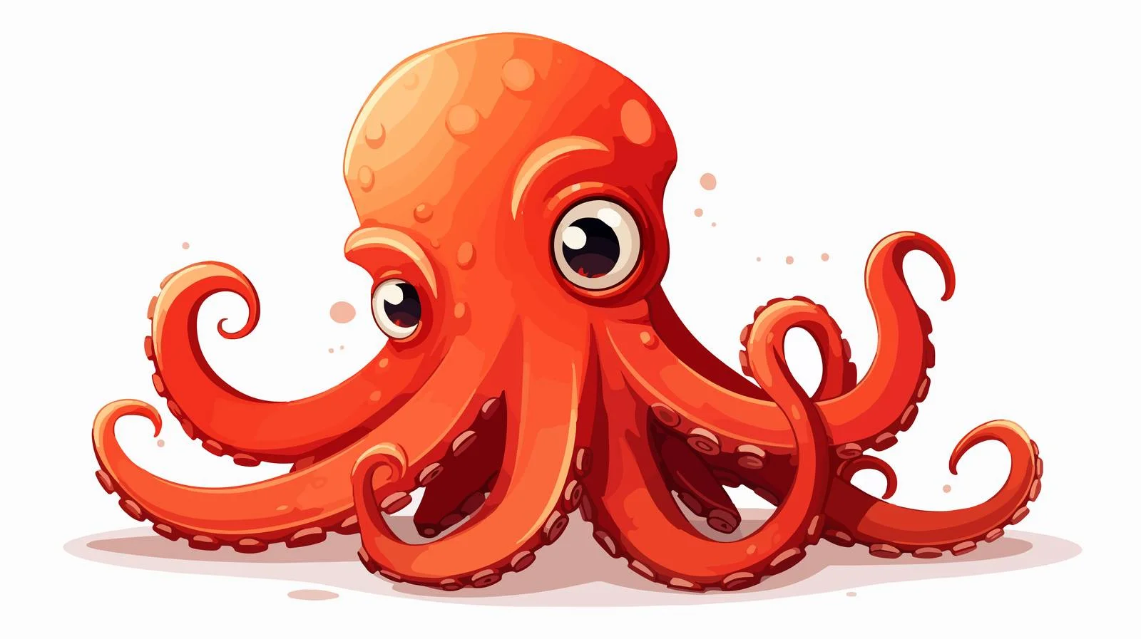 Playful Giant Octopus Illustration — free download from Dotvec