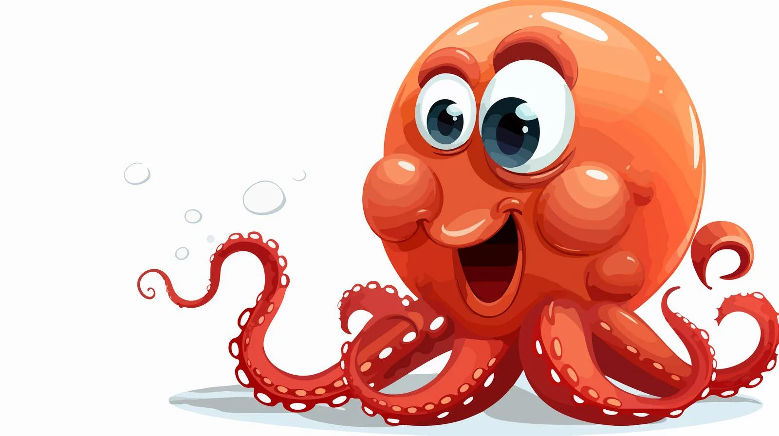 Playful Giant Octopus with Thought Bubble — free download from Dotvec