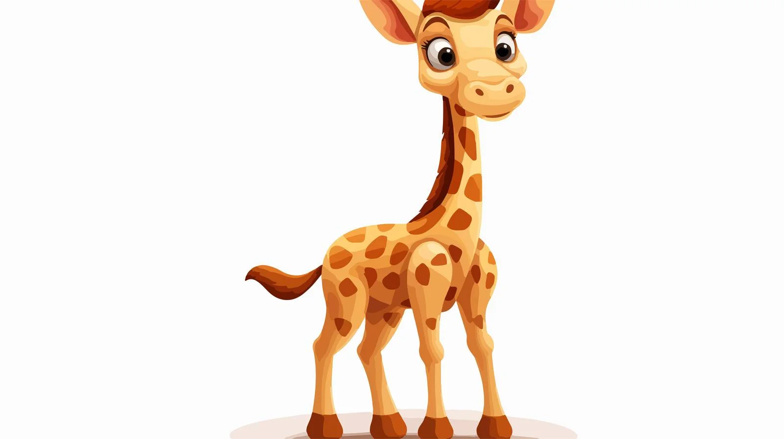 Cartoon Giraffe Vector Illustration — free download from Dotvec