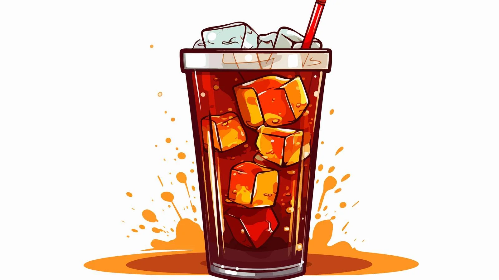 Fun Cola Glass with Speech Bubble — free download from Dotvec