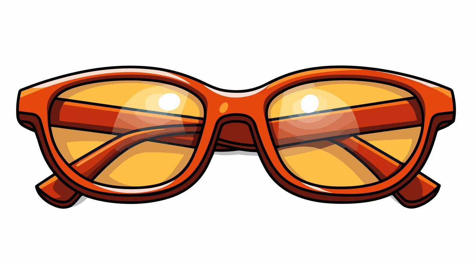 Cartoon Glasses Vector Illustration — free download from Dotvec