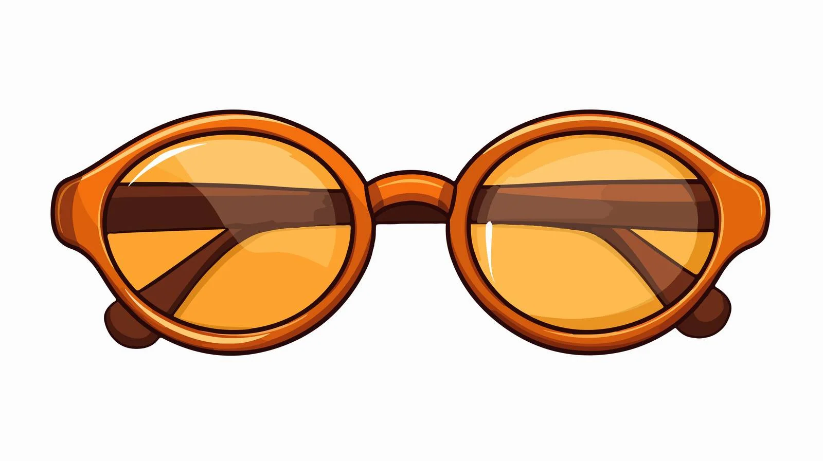 Cartoon Glasses Vector Illustration — free download from Dotvec