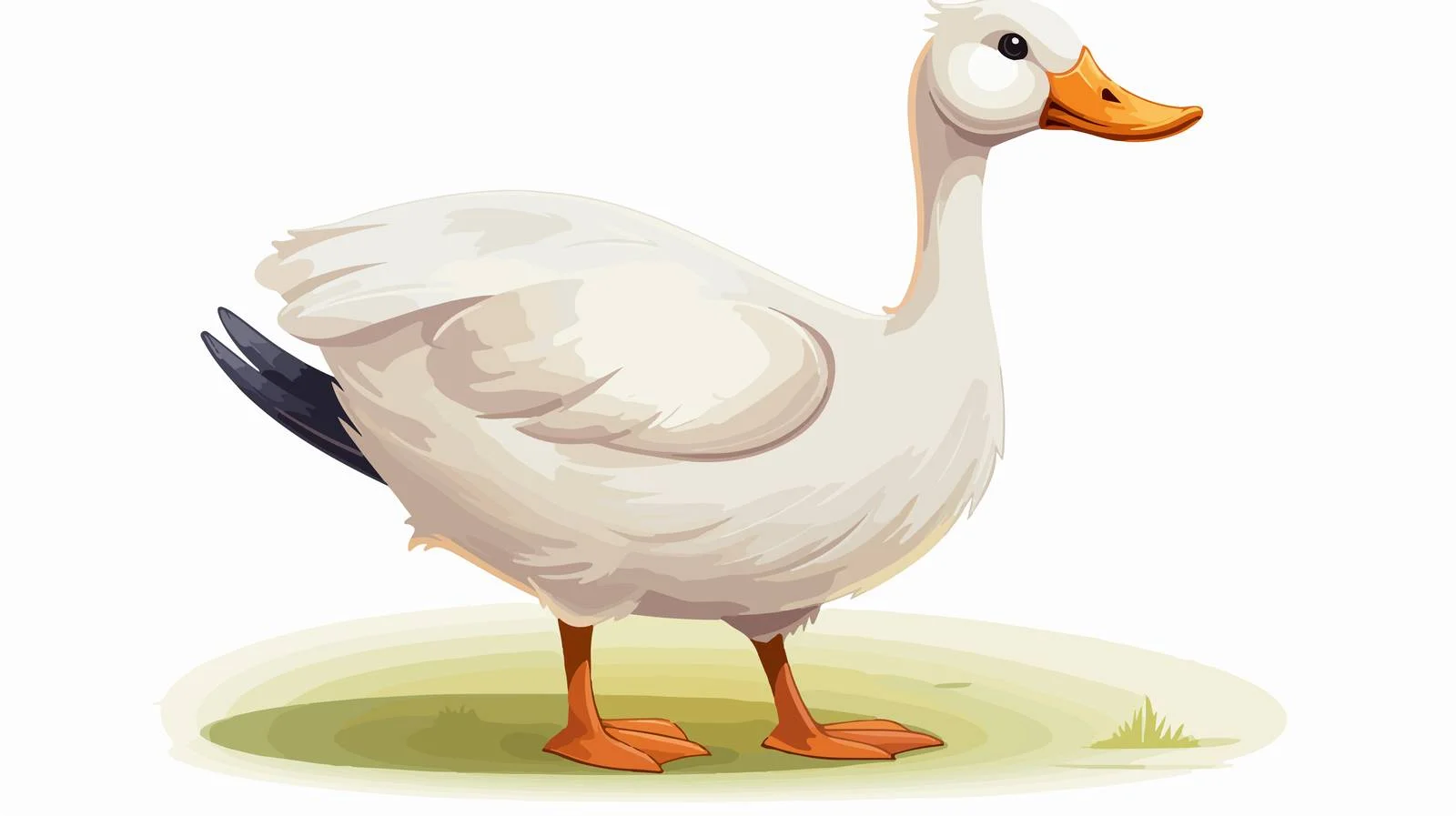 Cartoon Goose Vector Illustration — free download from Dotvec