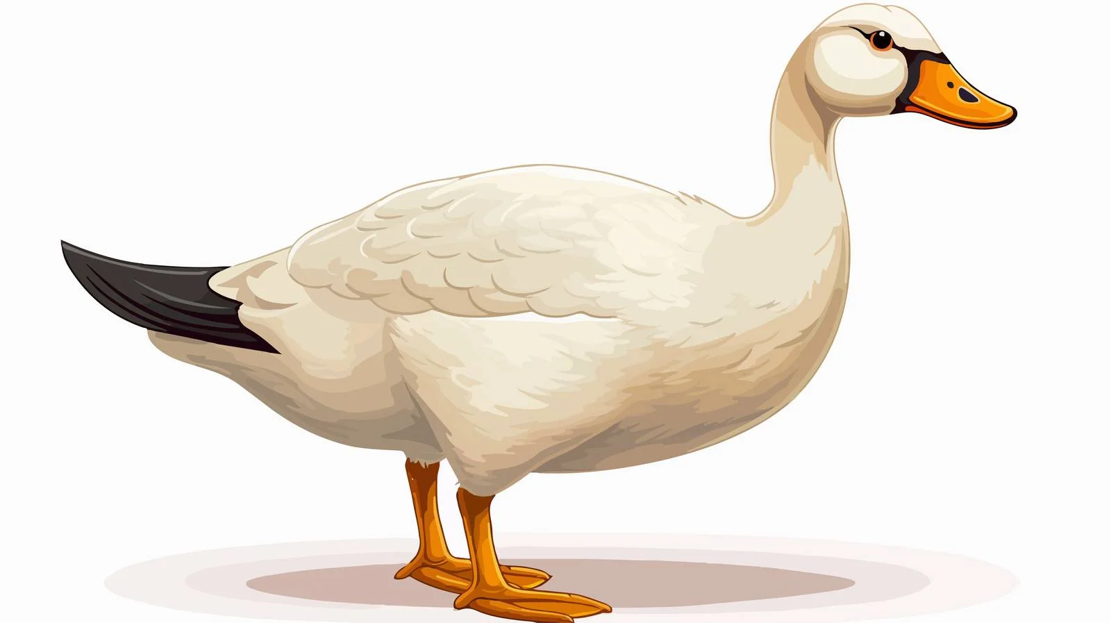 Cartoon Goose Vector Illustration — free download from Dotvec