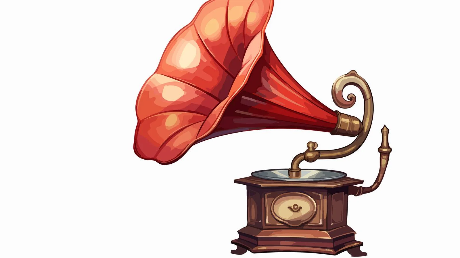 Vintage Gramophone Music Vector Illustration — free download from Dotvec