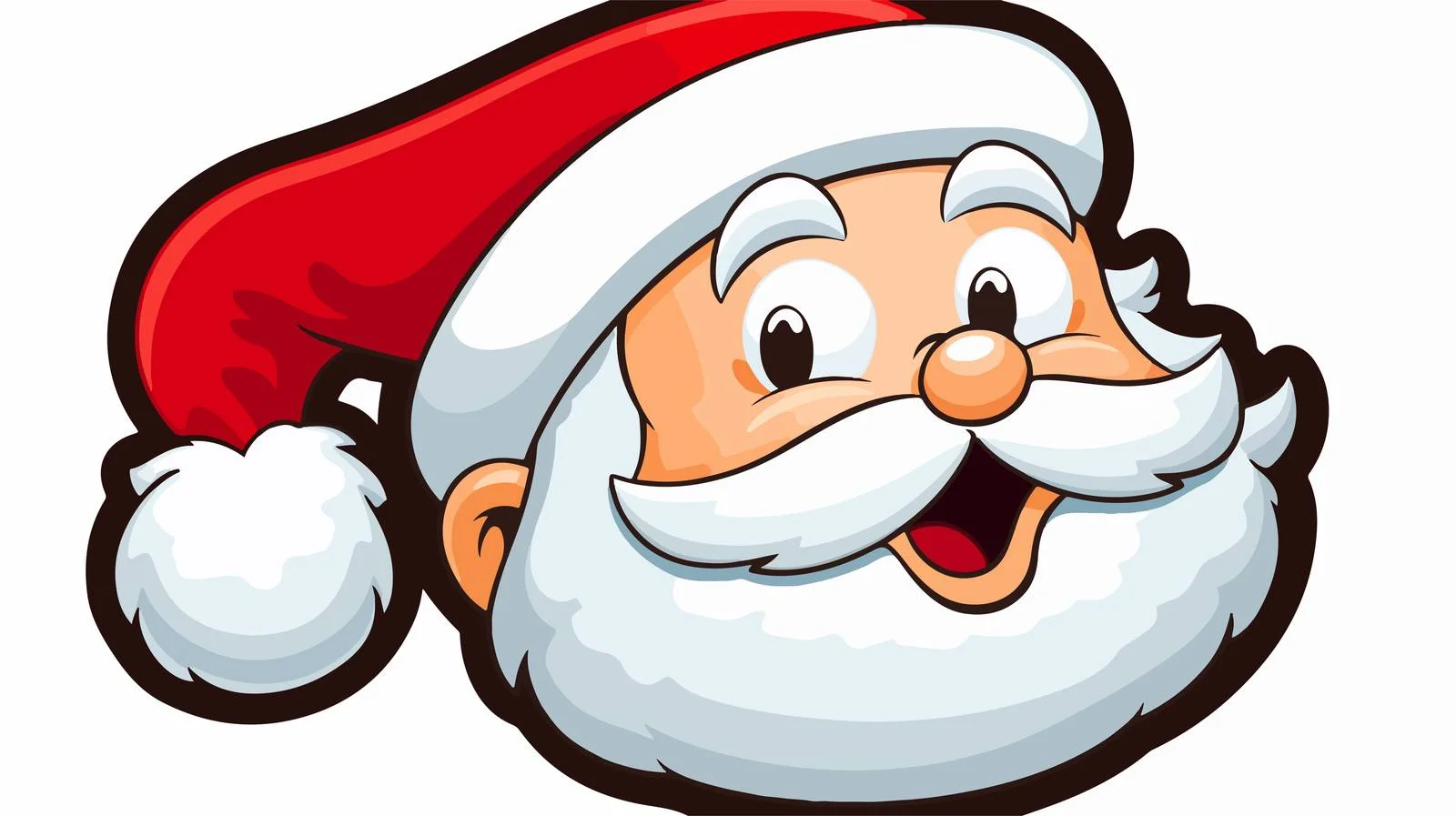 Santa Speech Bubble Illustration — free download from Dotvec