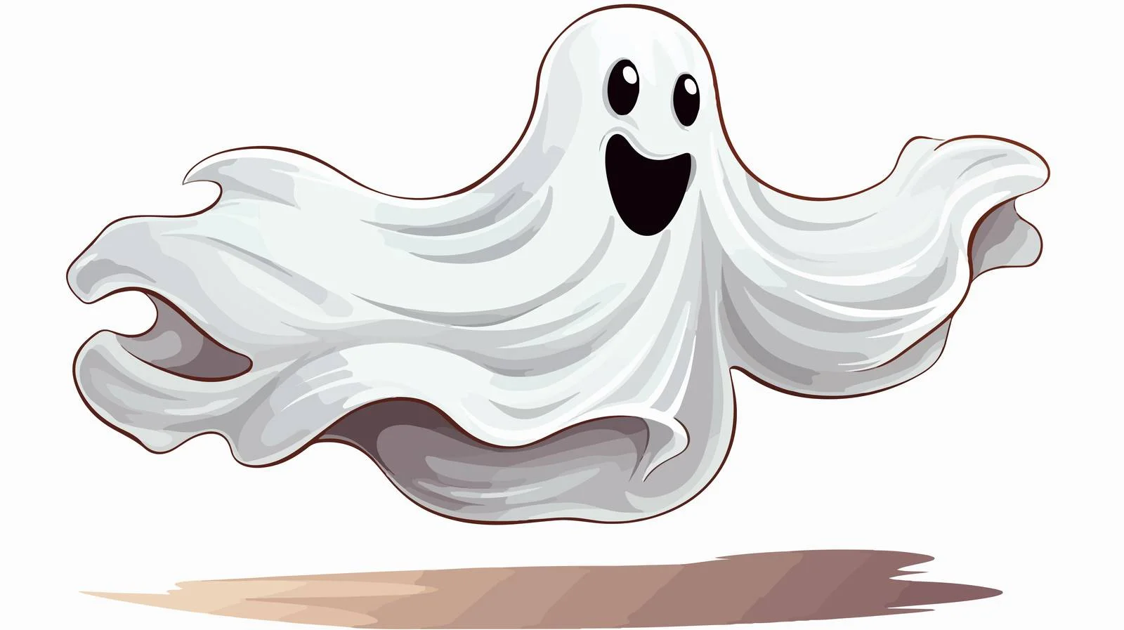 Spooky Ghost Cartoon Illustration — free download from Dotvec