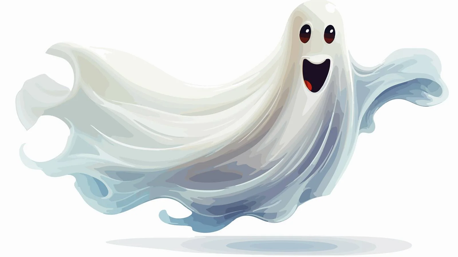 Spooky Cartoon Ghost Illustration — free download from Dotvec