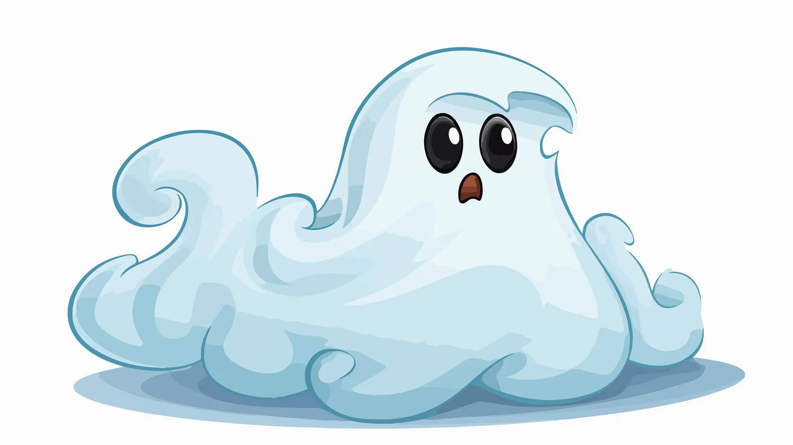 Gross Ghost with Thought Bubble Vector — free download from Dotvec