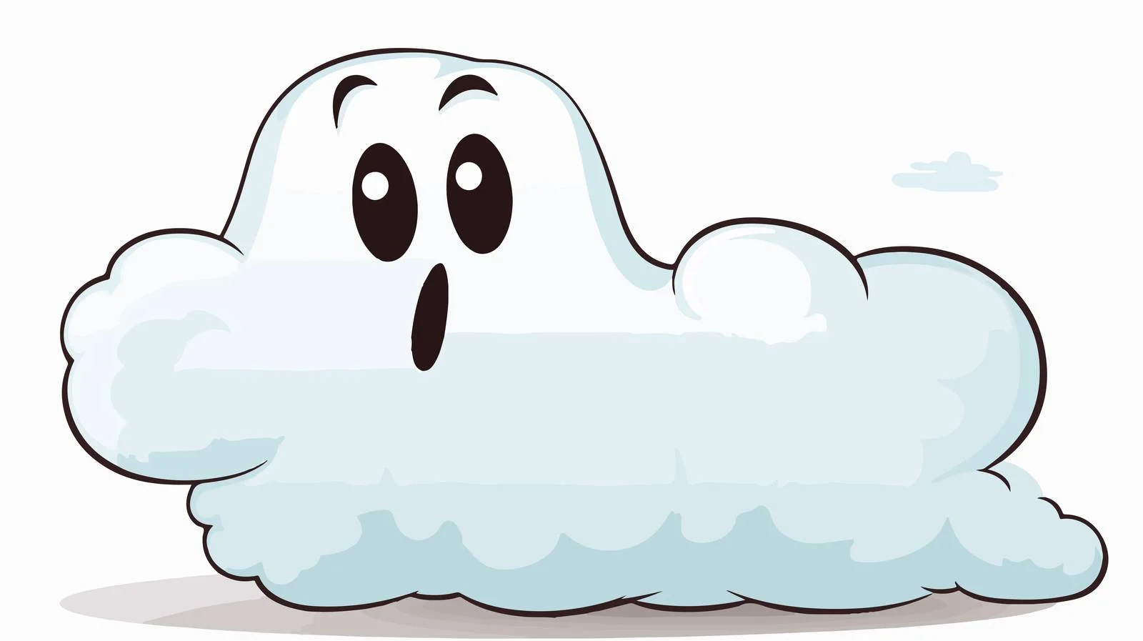 Spooky Ghost Thought Bubble Vector Illustration — free download from Dotvec