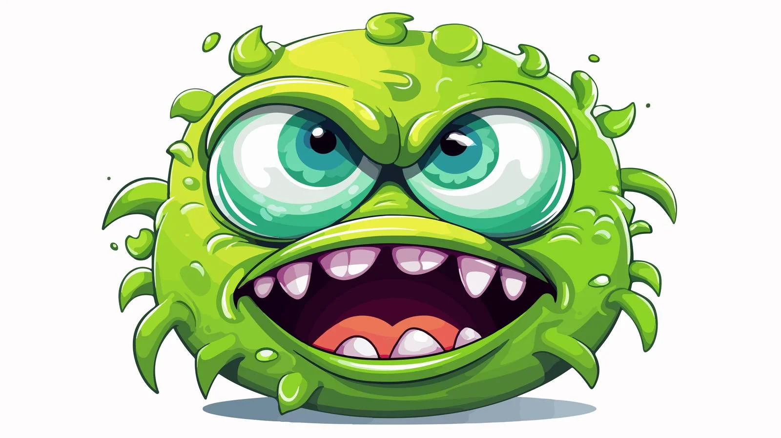 Sick Monster Cartoon Vector Illustration — free download from Dotvec
