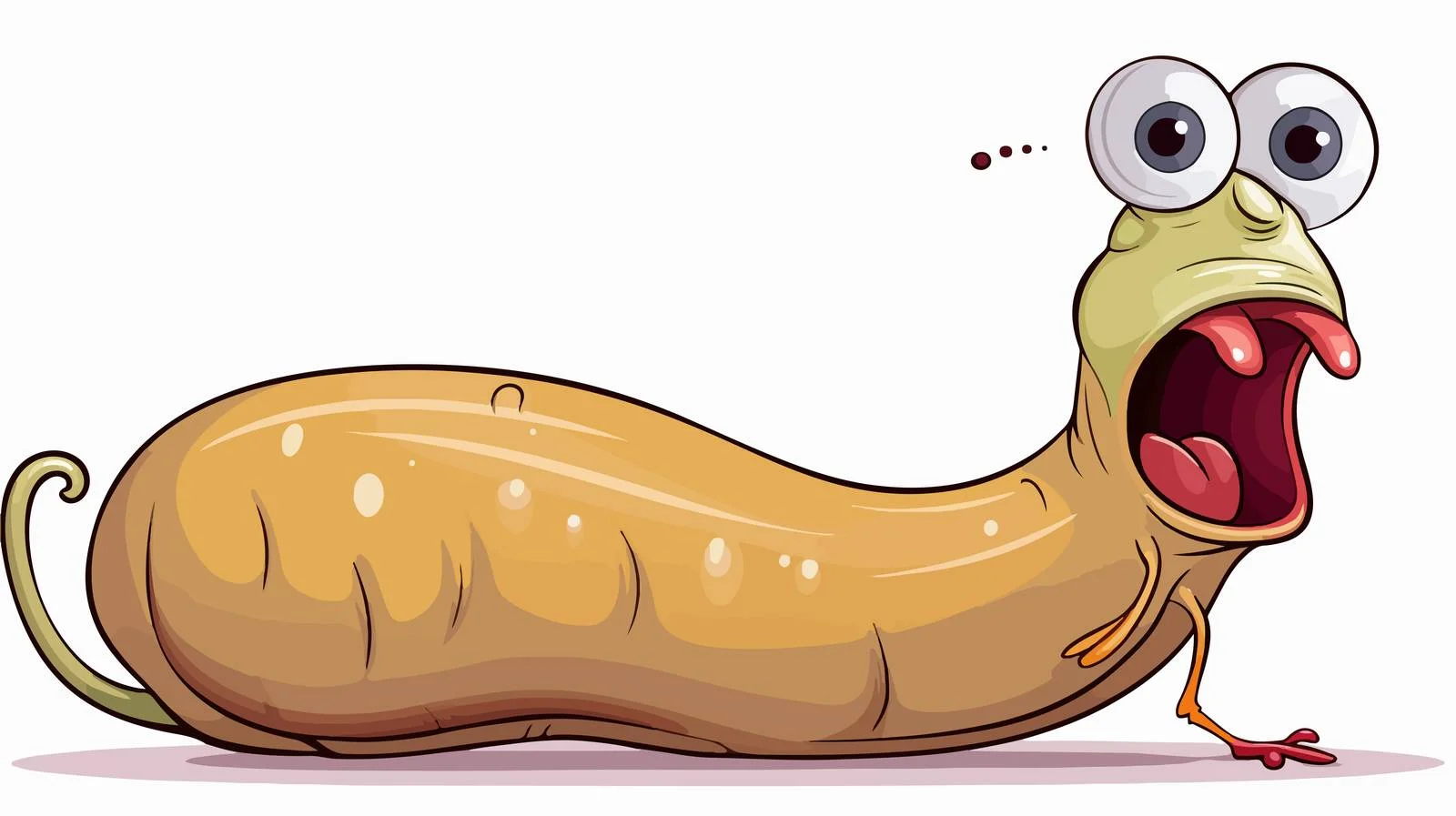 Comic Slug Speech Bubble Vector Illustration — free download from Dotvec