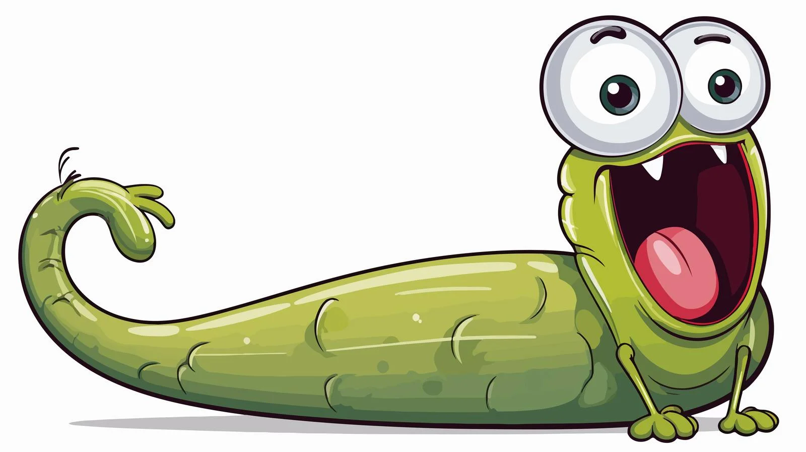 Expressive Slug Cartoon with Bubble — free download from Dotvec