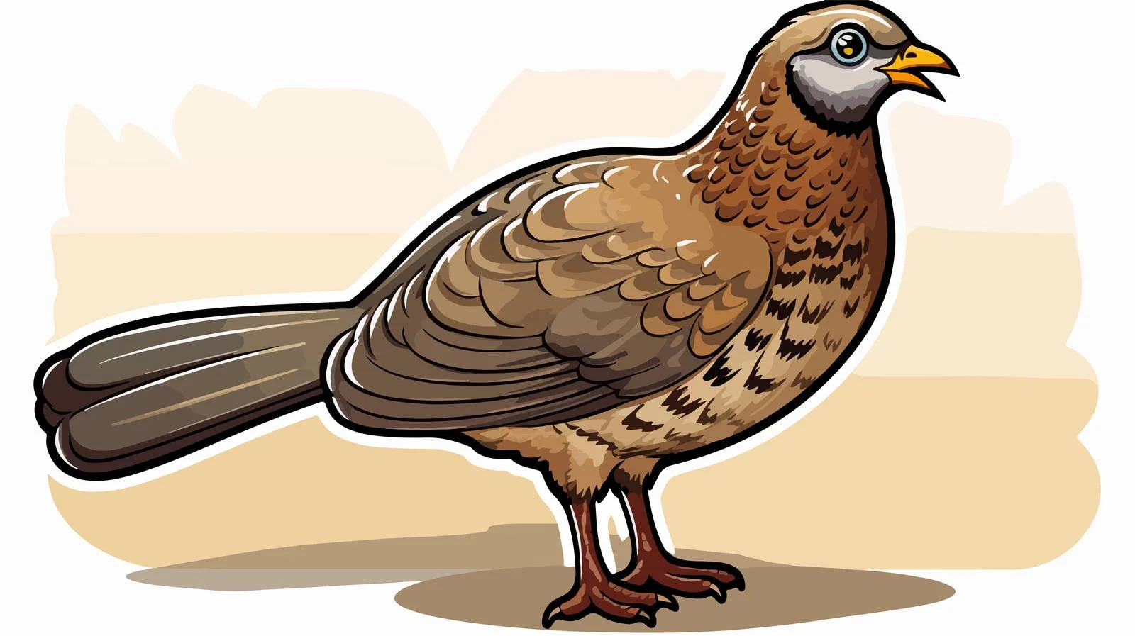 Charming Grouse Speech Bubble Vector Illustration — free download from Dotvec