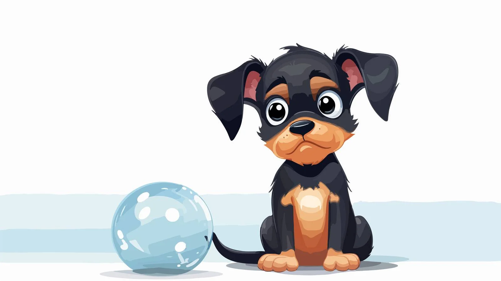 Grumpy Dog with Thought Bubble Cartoon — free download from Dotvec