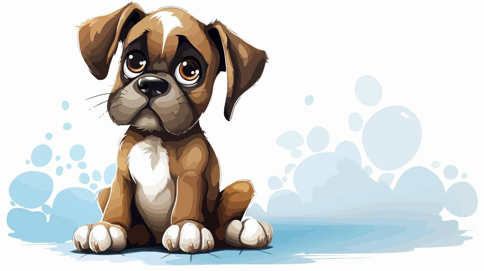 Grumpy Dog with Thought Bubble Illustration — free download from Dotvec