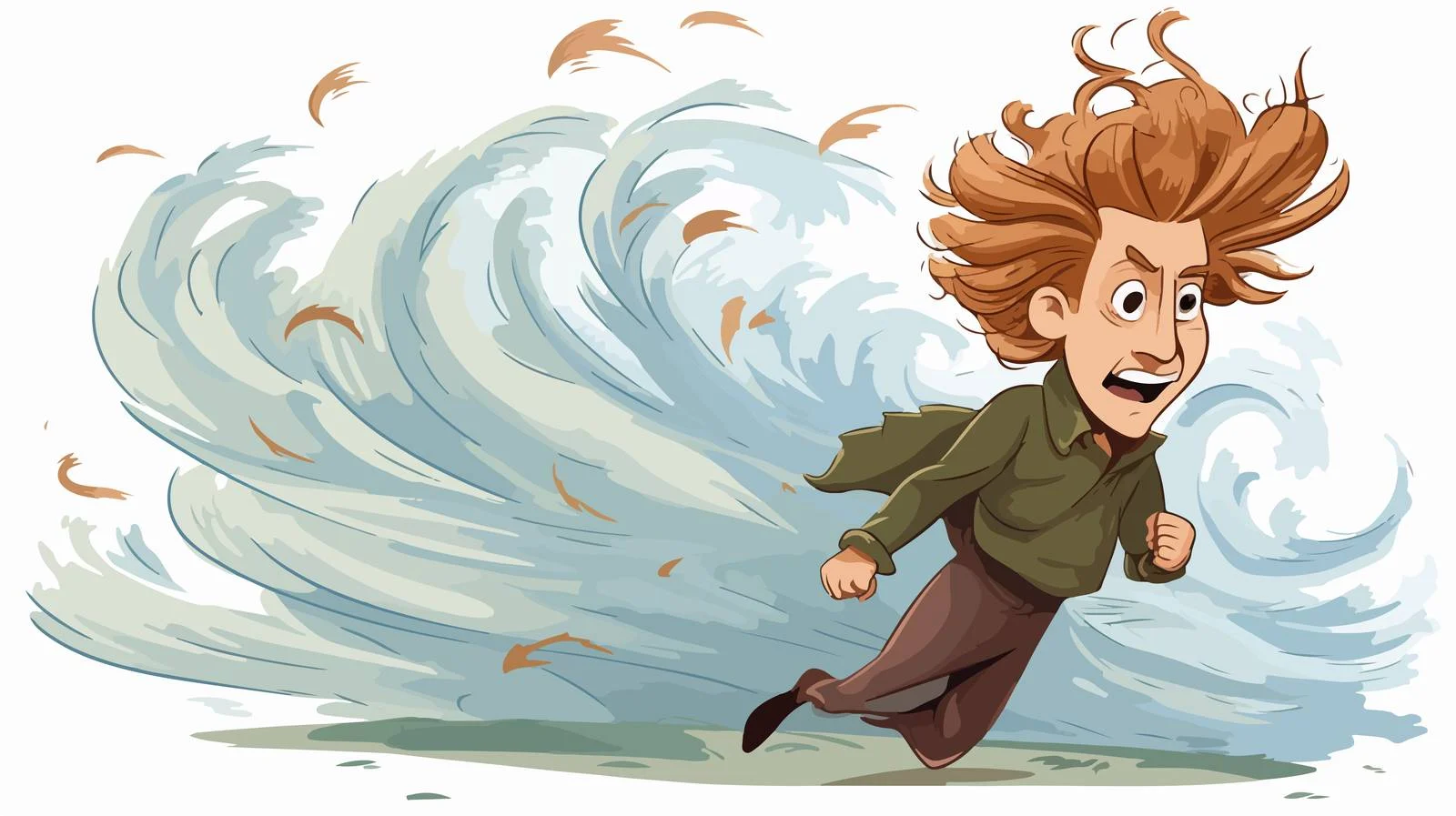 Whimsical Gust of Wind Illustration — free download from Dotvec