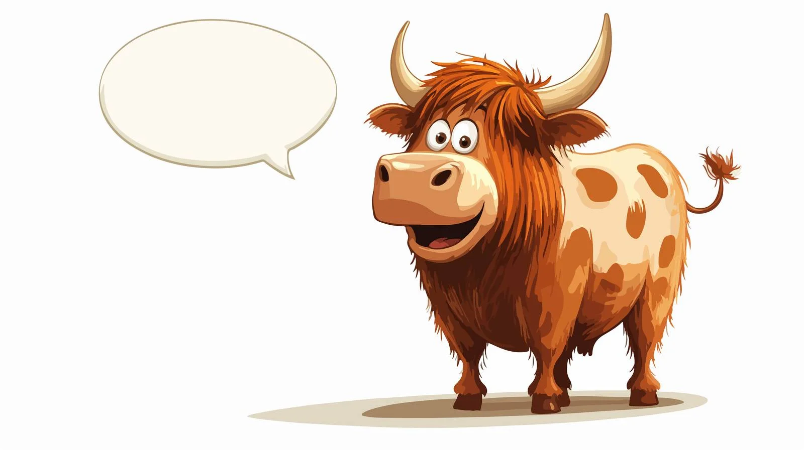 Funny Cow Speech Bubble Vector Illustration — free download from Dotvec