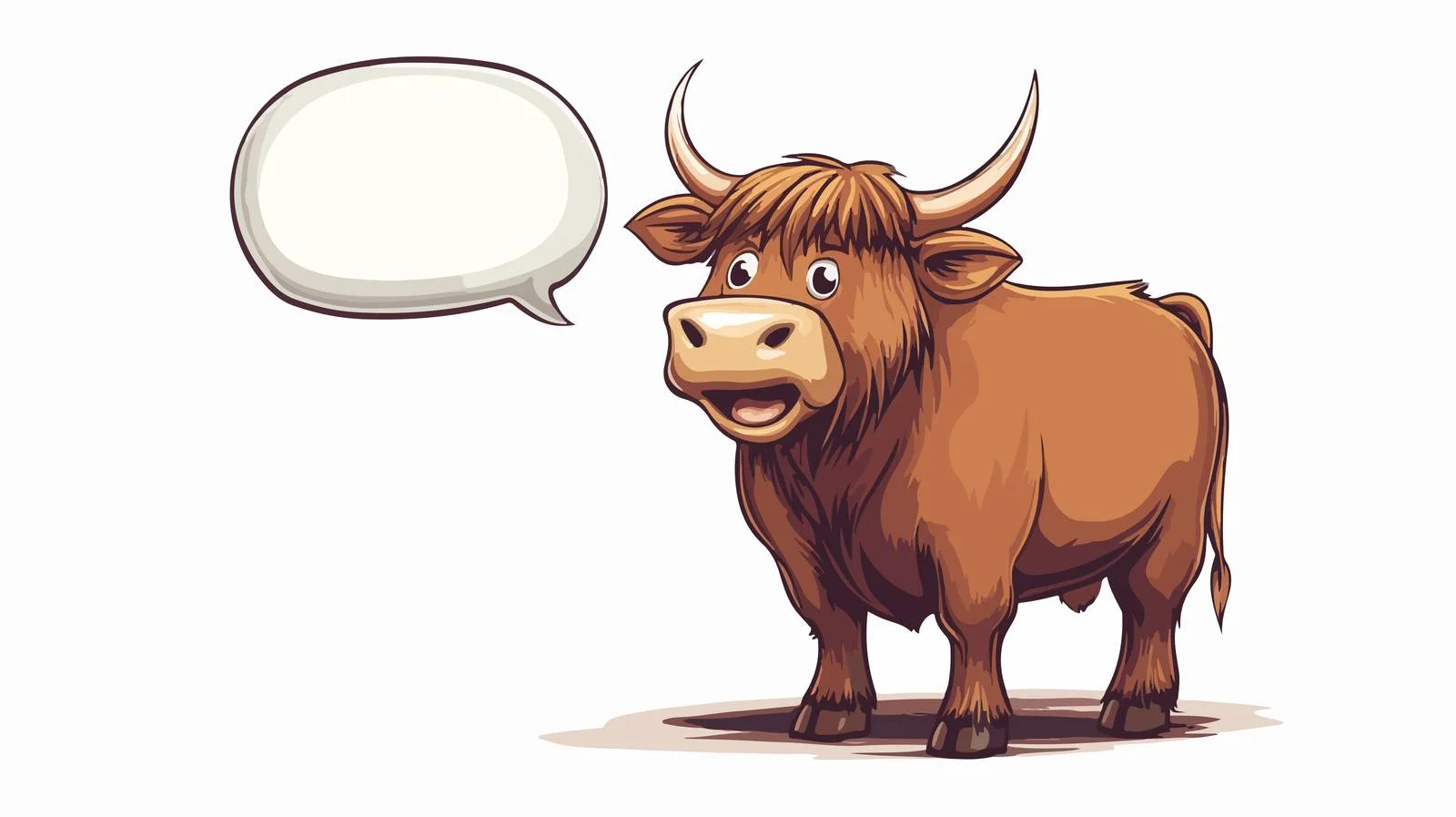 Cute Cow Speech Bubble Vector Illustration — free download from Dotvec