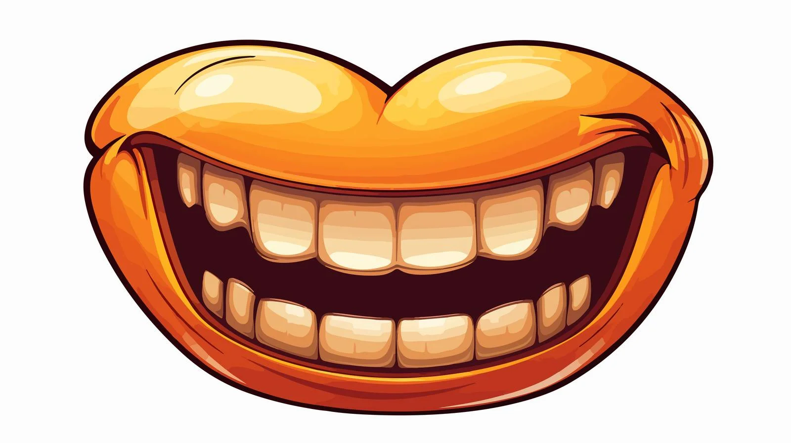 Spooky Halloween Mouth with Speech Bubble — free download from Dotvec