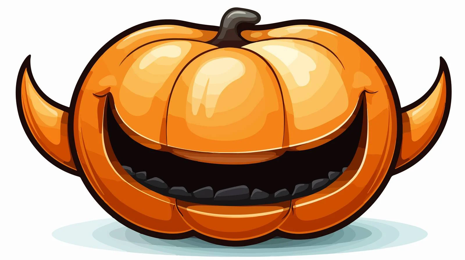 Halloween Mouth with Speech Bubble Cartoon — free download from Dotvec