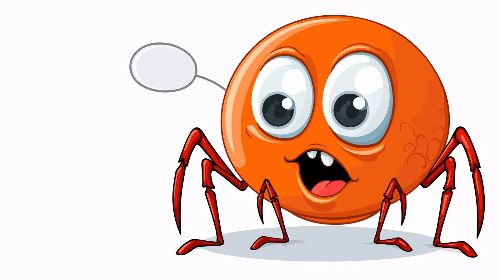 Spooky Spider Speech Bubble Illustration — free download from Dotvec