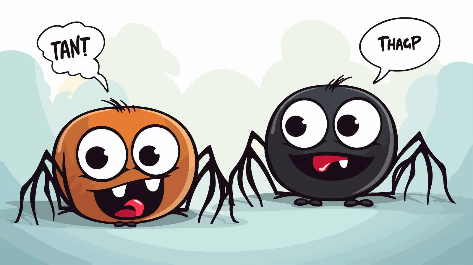 Halloween Spider Speech Bubble Cartoon — free download from Dotvec