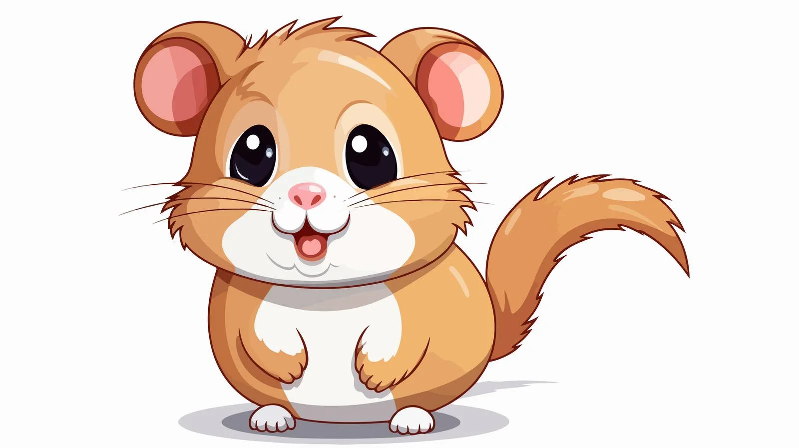 Cute Hamster Vector Illustration — free download from Dotvec