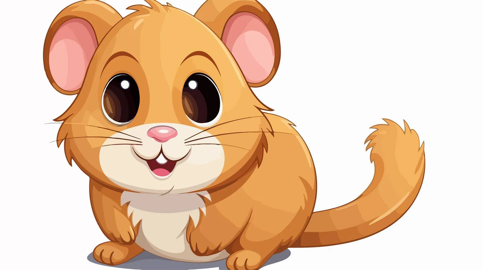 Cute Cartoon Hamster Vector Illustration — free download from Dotvec
