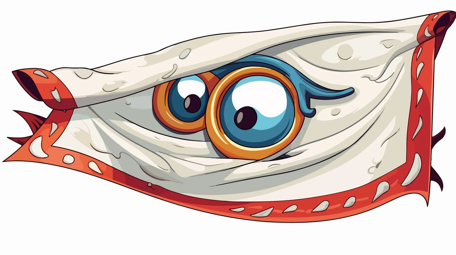 Cartoon Handkerchief Vector Illustration – free handkerchief image from Dotvec