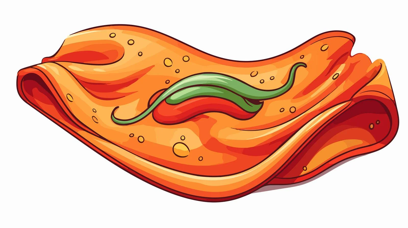 Cartoon Handkerchief Vector Illustration – free handkerchief image from Dotvec