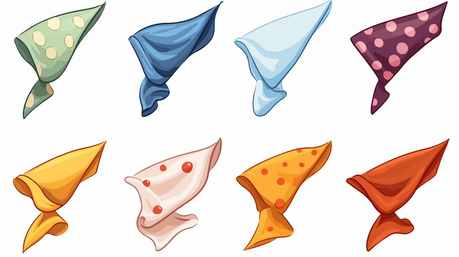 Whimsical Handkerchief Vector Illustration — free download from Dotvec